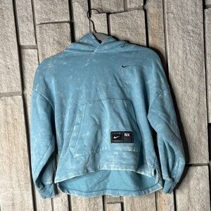 Nike Light Blue Hoodie with Logo